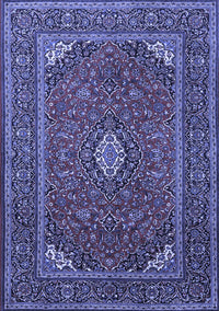 Medallion Blue Traditional Rug, tr1611blu