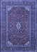 Medallion Blue Traditional Rug, tr1611blu