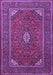 Machine Washable Medallion Purple Traditional Area Rugs, wshtr1611pur