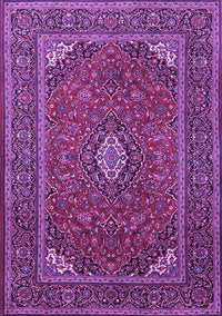 Medallion Purple Traditional Rug, tr1611pur