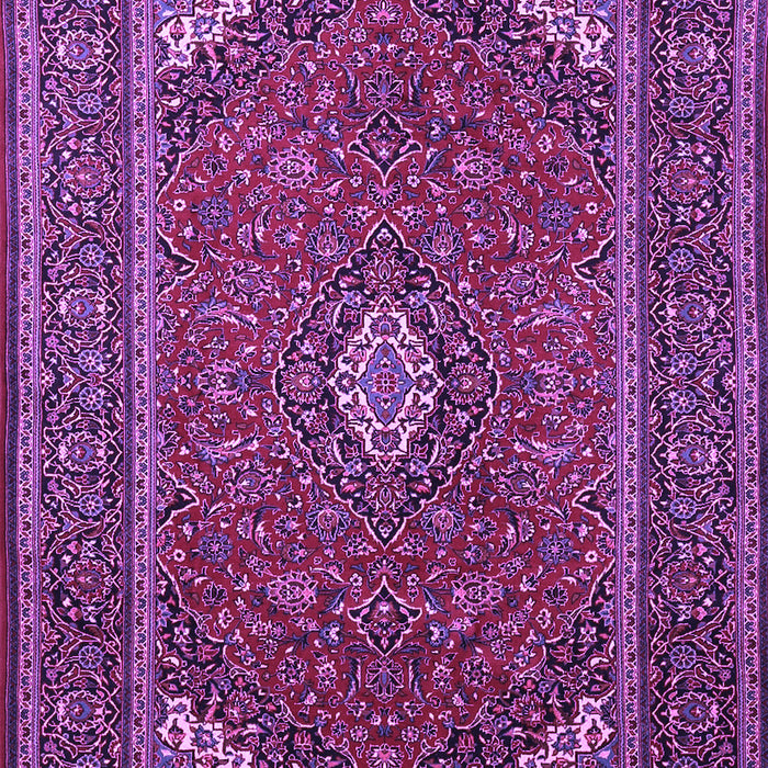 Medallion Purple Traditional Rug, tr1611pur