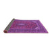 Sideview of Medallion Purple Traditional Rug, tr1611pur