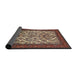 Sideview of Traditional Camel Brown Persian Rug, tr1612