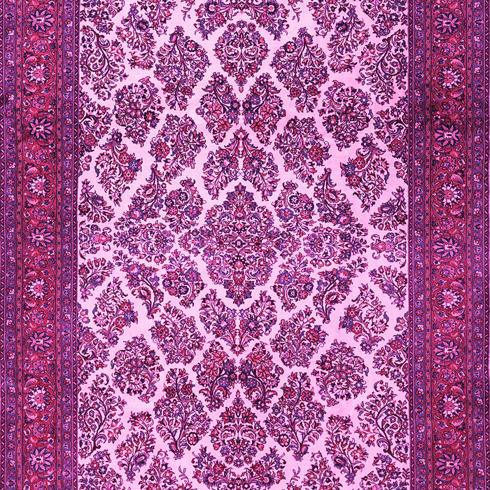 Machine Washable Persian Pink Traditional Rug, wshtr1612pnk