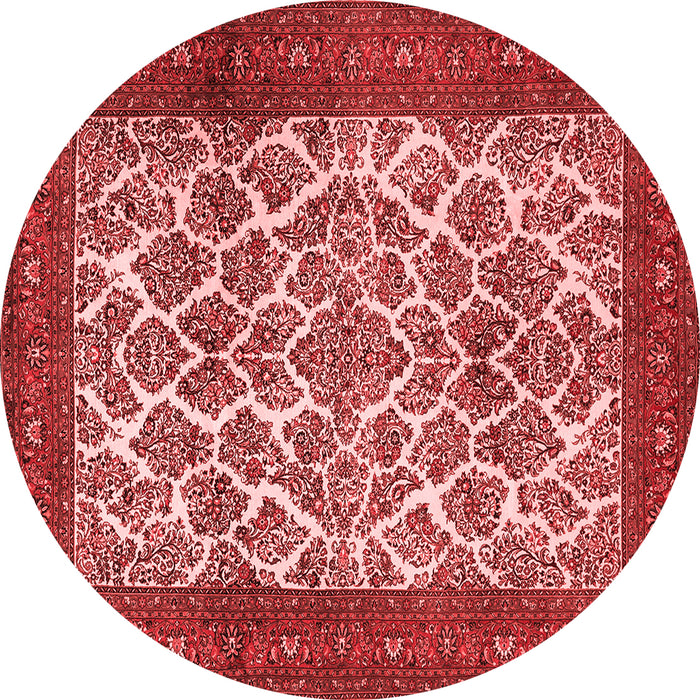 Machine Washable Persian Red Traditional Rug, wshtr1612red