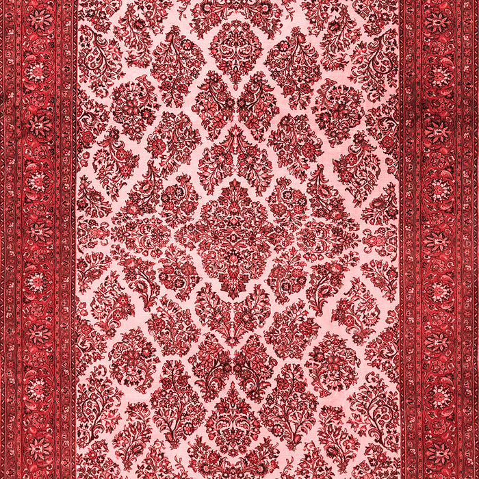 Machine Washable Persian Red Traditional Rug, wshtr1612red