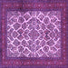 Square Persian Purple Traditional Rug, tr1612pur