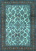 Machine Washable Persian Light Blue Traditional Rug, wshtr1612lblu