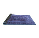 Sideview of Medallion Blue Traditional Rug, tr1613blu