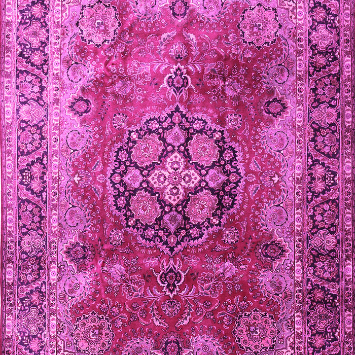 Medallion Pink Traditional Rug, tr1613pnk