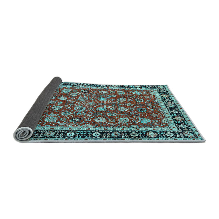 Sideview of Persian Light Blue Traditional Rug, tr1614lblu