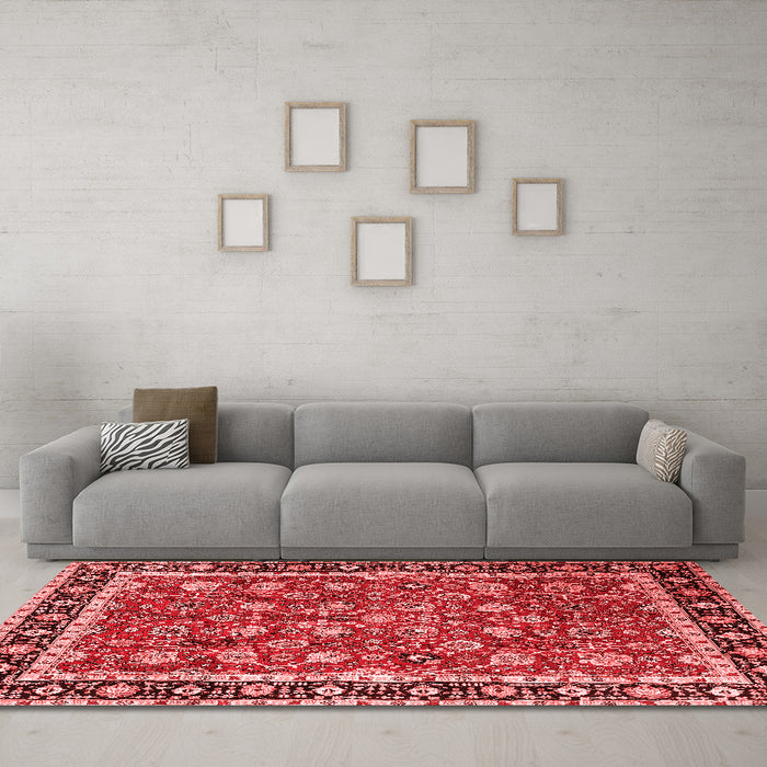 Traditional Red Washable Rugs