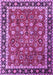 Machine Washable Persian Purple Traditional Area Rugs, wshtr1614pur