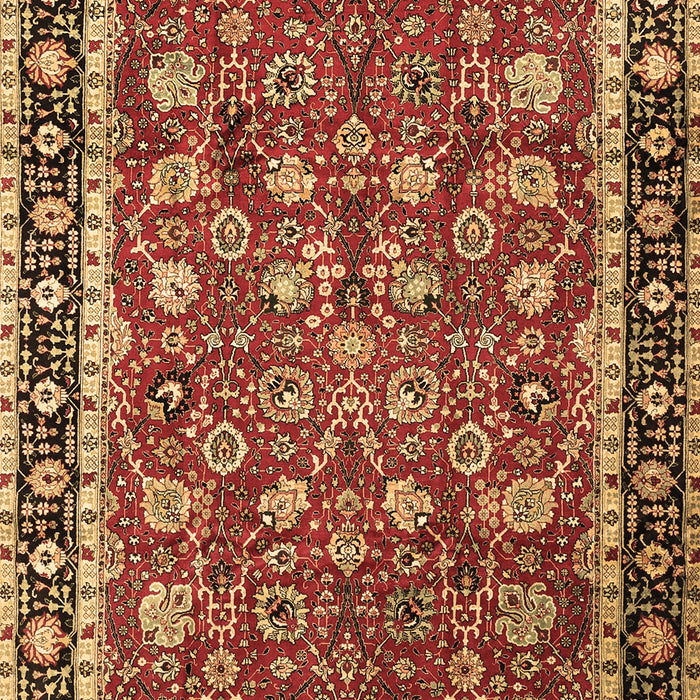 Machine Washable Persian Brown Traditional Rug, wshtr1614brn