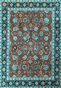 Persian Light Blue Traditional Rug, tr1614lblu
