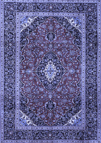 Medallion Blue Traditional Rug, tr1615blu