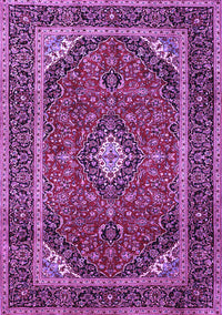 Medallion Purple Traditional Rug, tr1615pur