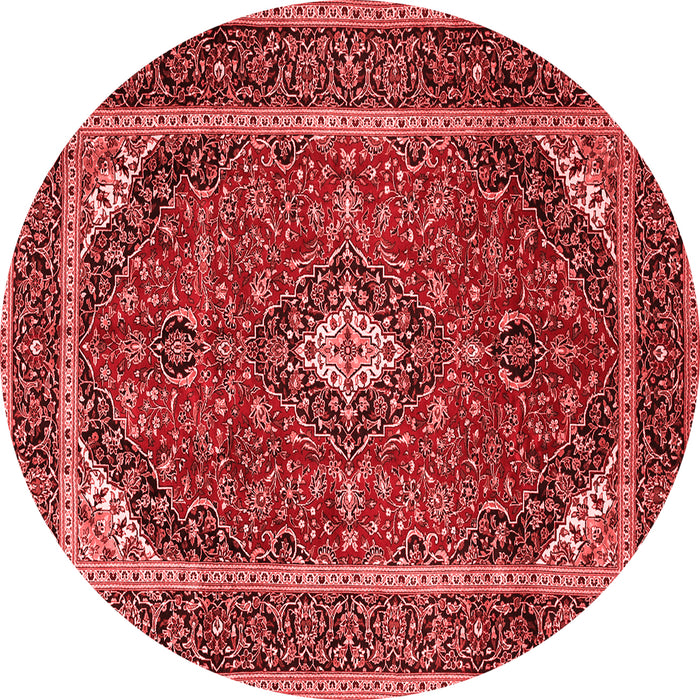 Medallion Red Traditional Rug, tr1615red