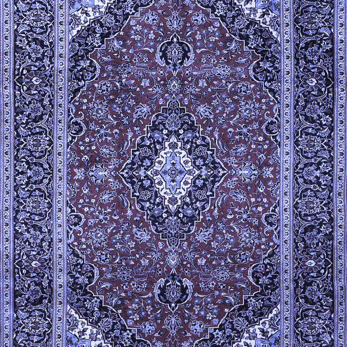 Medallion Blue Traditional Rug, tr1615blu