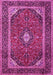 Medallion Pink Traditional Rug, tr1615pnk