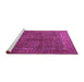 Sideview of Machine Washable Persian Pink Traditional Rug, wshtr1616pnk