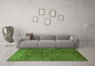 Machine Washable Persian Green Traditional Area Rugs in a Living Room,, wshtr1616grn