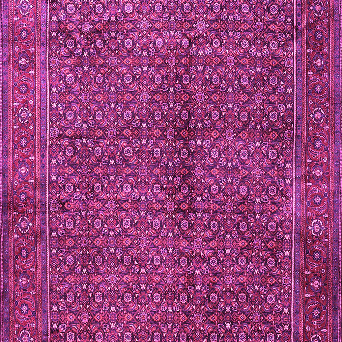 Machine Washable Persian Pink Traditional Rug, wshtr1616pnk