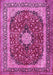 Machine Washable Persian Pink Traditional Rug, wshtr1617pnk