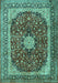 Machine Washable Persian Turquoise Traditional Area Rugs, wshtr1617turq