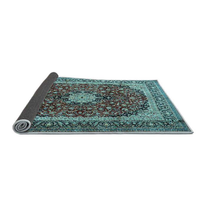 Sideview of Persian Light Blue Traditional Rug, tr1617lblu
