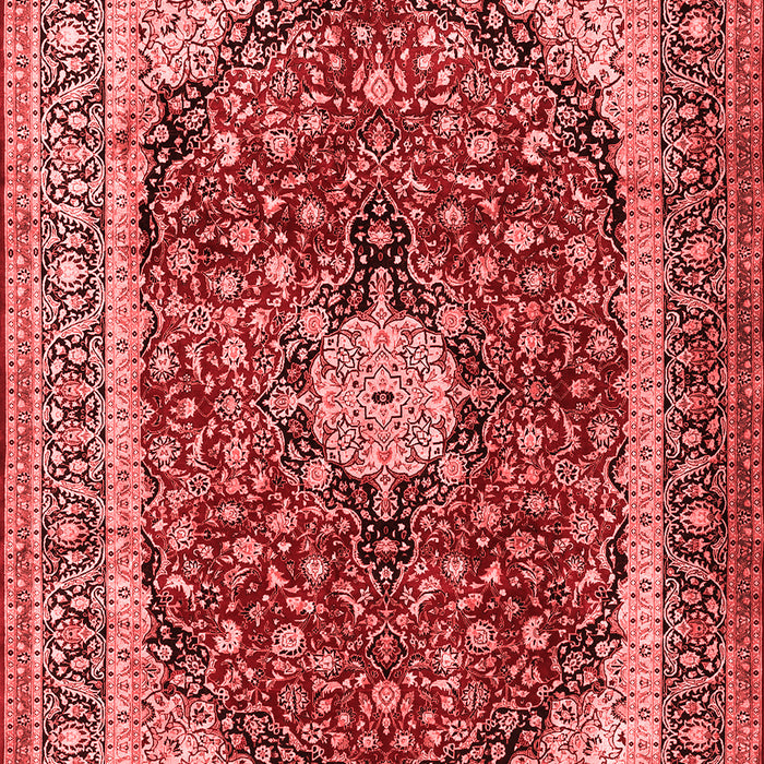Machine Washable Persian Red Traditional Rug, wshtr1617red