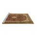 Sideview of Machine Washable Persian Brown Traditional Rug, wshtr1617brn