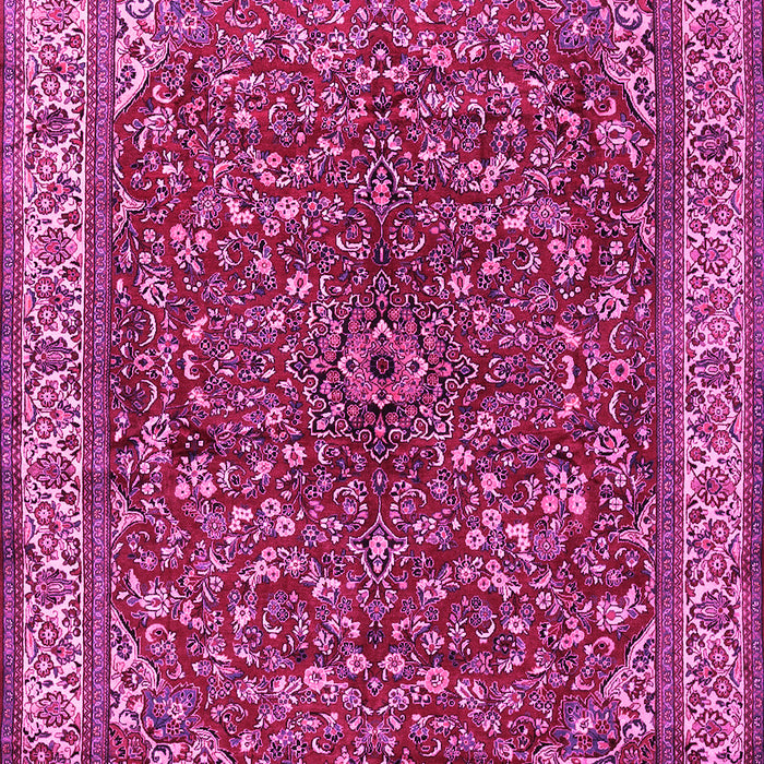 Machine Washable Persian Pink Traditional Rug, wshtr1618pnk