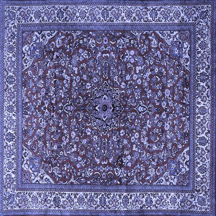 Square Persian Blue Traditional Rug, tr1618blu