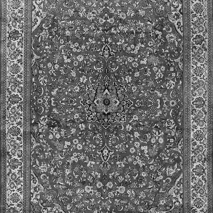 Serging Thickness of Machine Washable Persian Gray Traditional Rug, wshtr1618gry