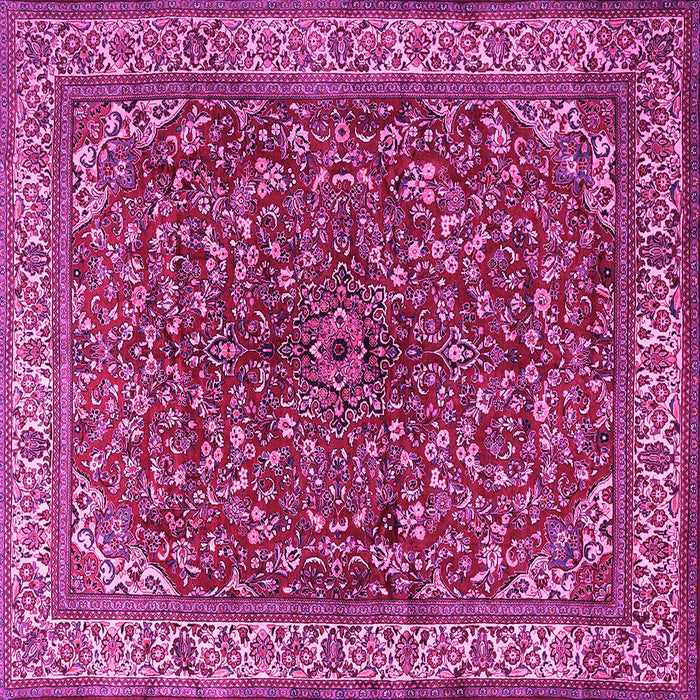 Square Persian Pink Traditional Rug, tr1618pnk