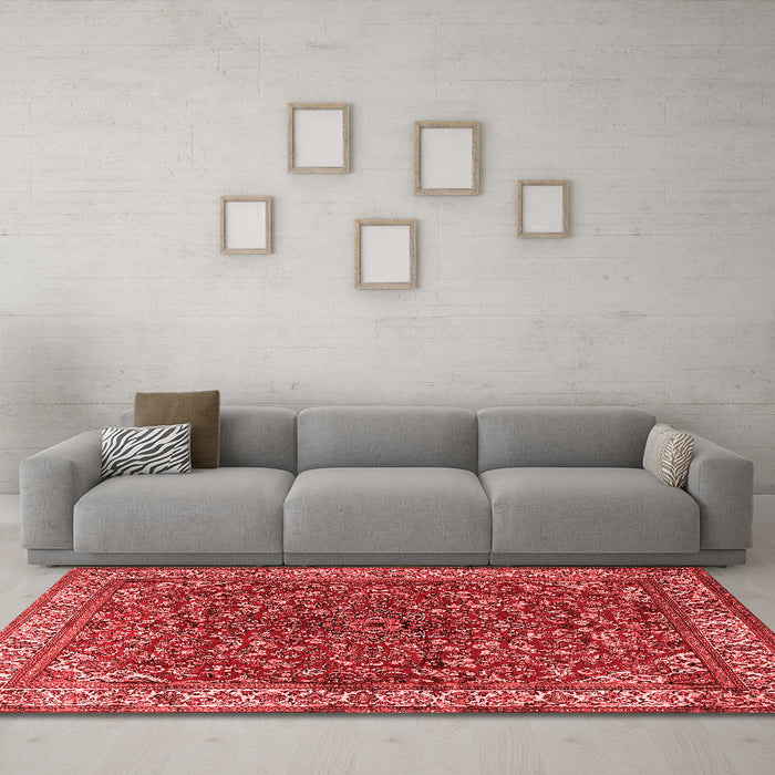 Traditional Red Washable Rugs