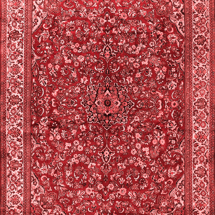 Machine Washable Persian Red Traditional Rug, wshtr1618red