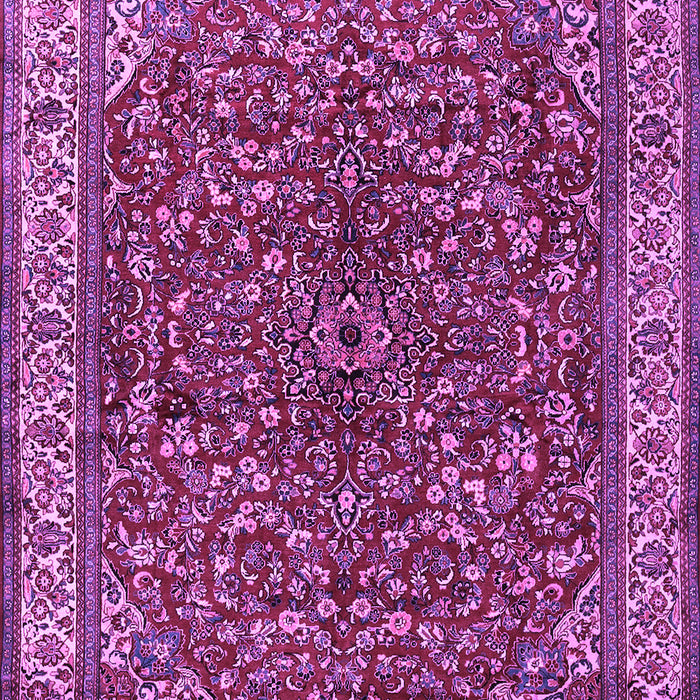 Machine Washable Persian Purple Traditional Area Rugs, wshtr1618pur
