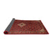 Sideview of Traditional Sienna Brown Persian Rug, tr1619