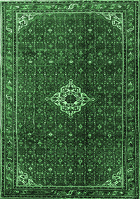 Persian Emerald Green Traditional Rug, tr1619emgrn