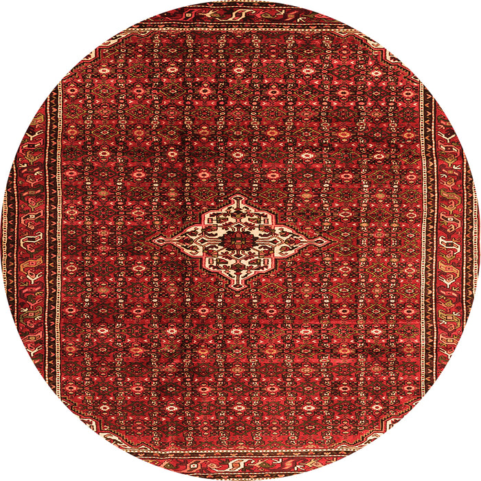 Square Persian Orange Traditional Rug, tr1619org