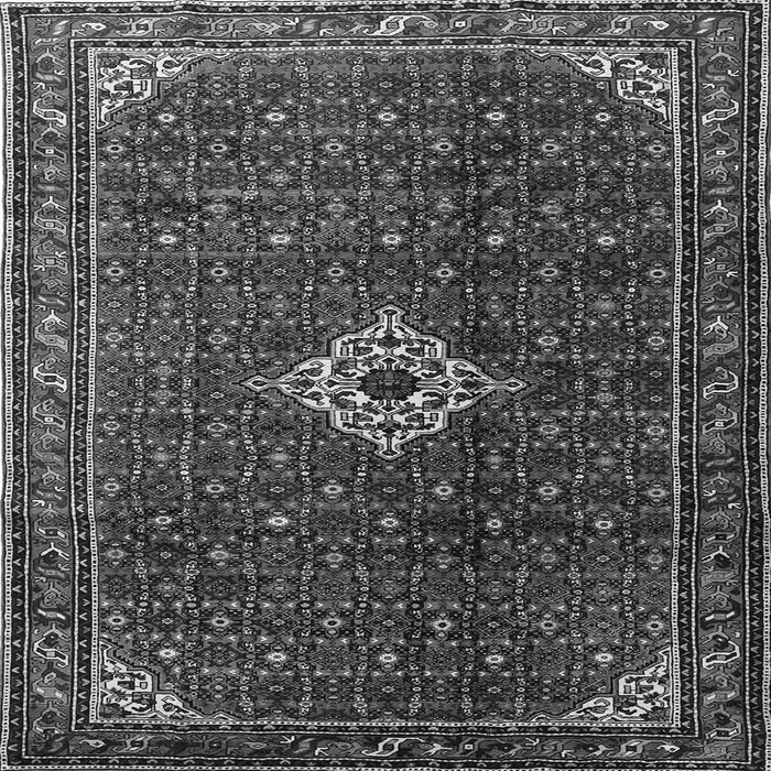 Serging Thickness of Persian Gray Traditional Rug, tr1619gry