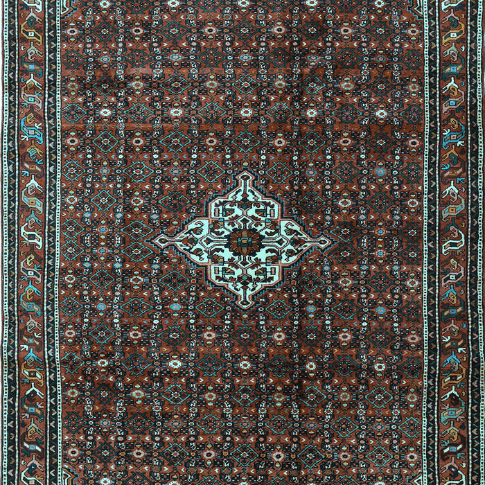 Machine Washable Persian Light Blue Traditional Rug, wshtr1619lblu