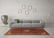 Machine Washable Persian Brown Traditional Rug in a Living Room,, wshtr1619brn