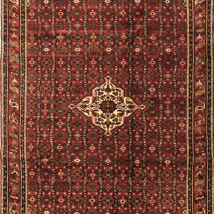 Machine Washable Persian Brown Traditional Rug, wshtr1619brn