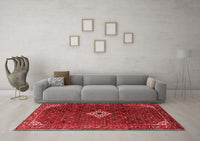 Machine Washable Persian Red Traditional Rug, wshtr1619red