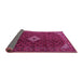 Sideview of Persian Pink Traditional Rug, tr1619pnk