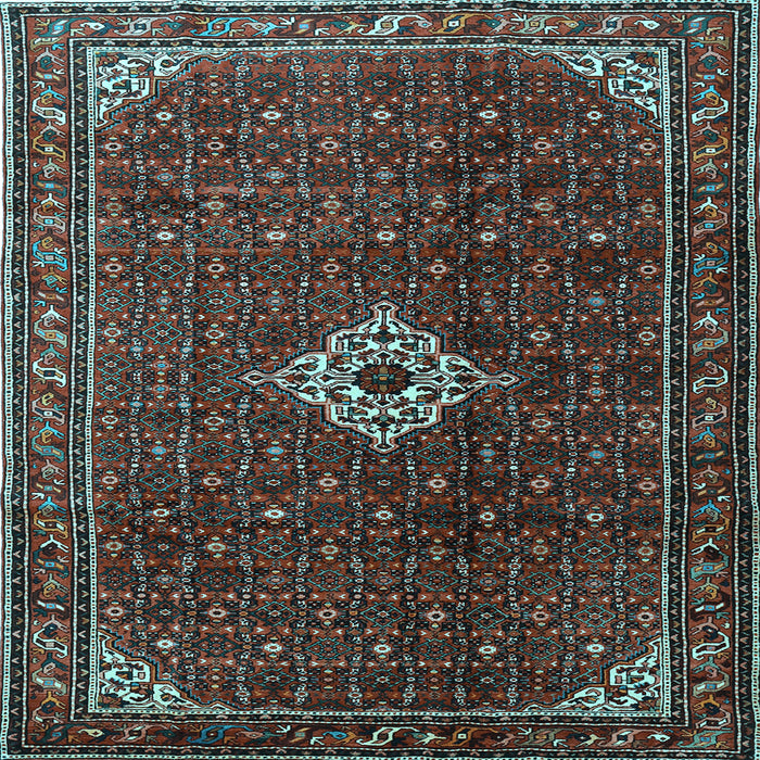 Square Persian Light Blue Traditional Rug, tr1619lblu