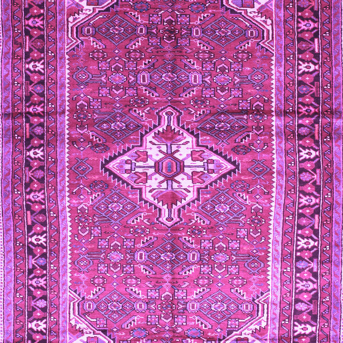 Machine Washable Persian Purple Traditional Area Rugs, wshtr161pur